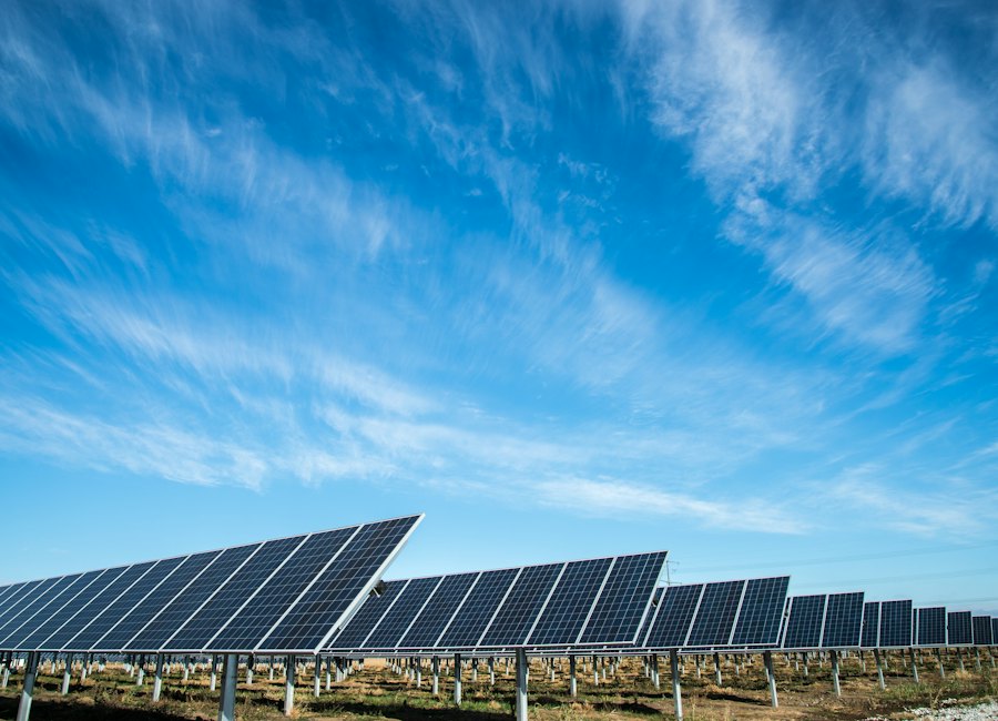 Ground-mounted solar array